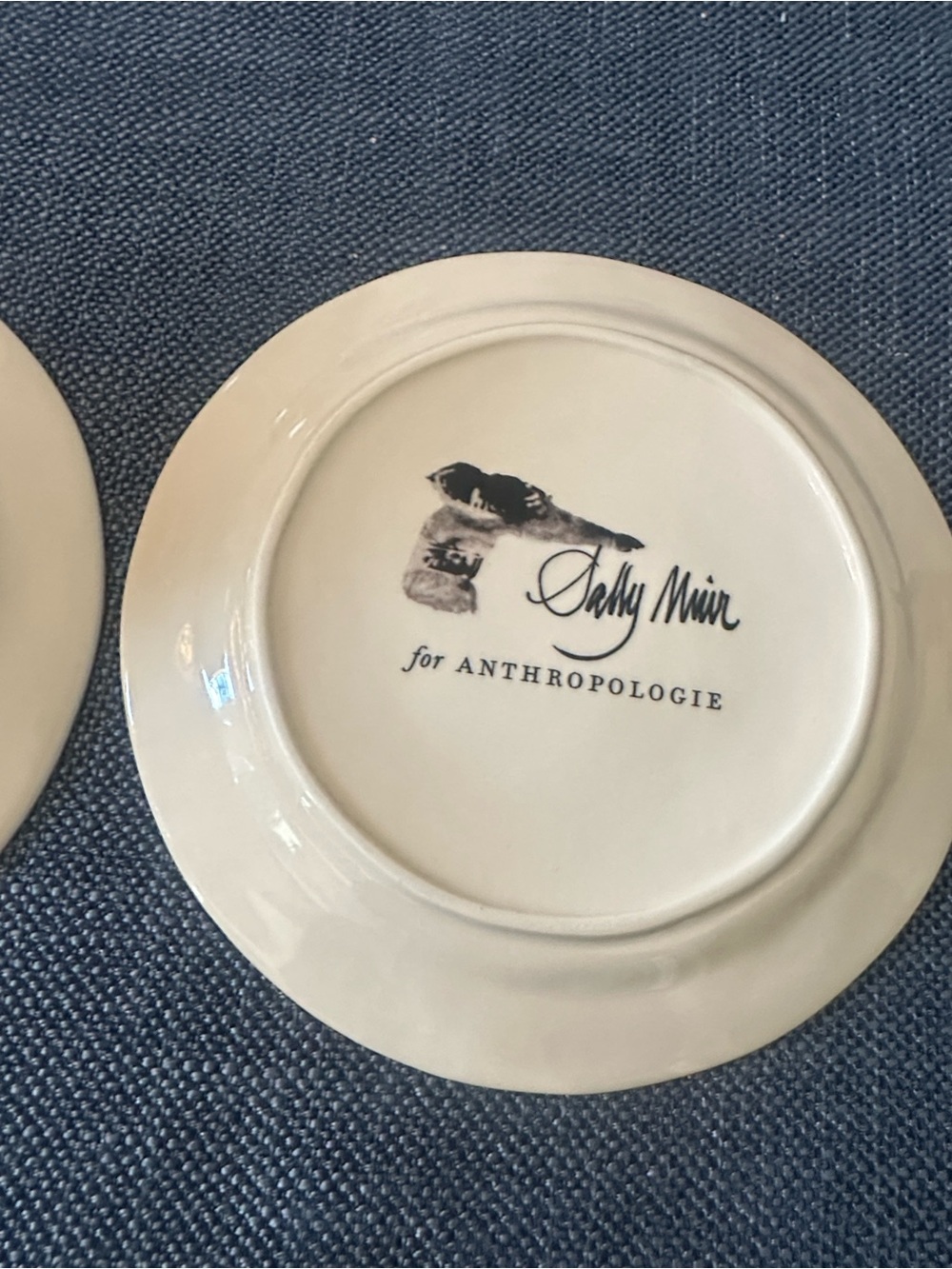 Anthropologie Sally Muir Dog-a-Day Dessert Plates (2) - Picture 4 of 5